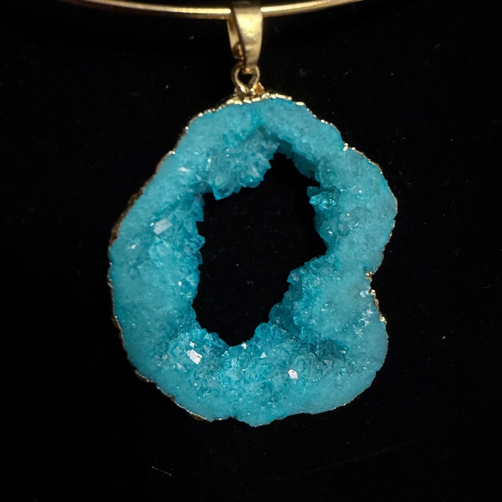 One of a kind Statement Necklace, handmade, crystal NEW - Picture 9 of 10